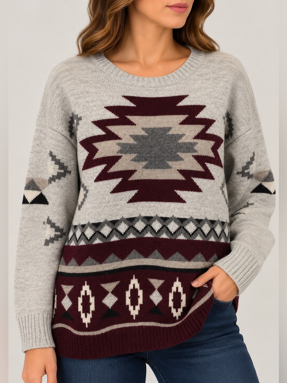 American Eagle Outfitters Aztec Sweater Medium